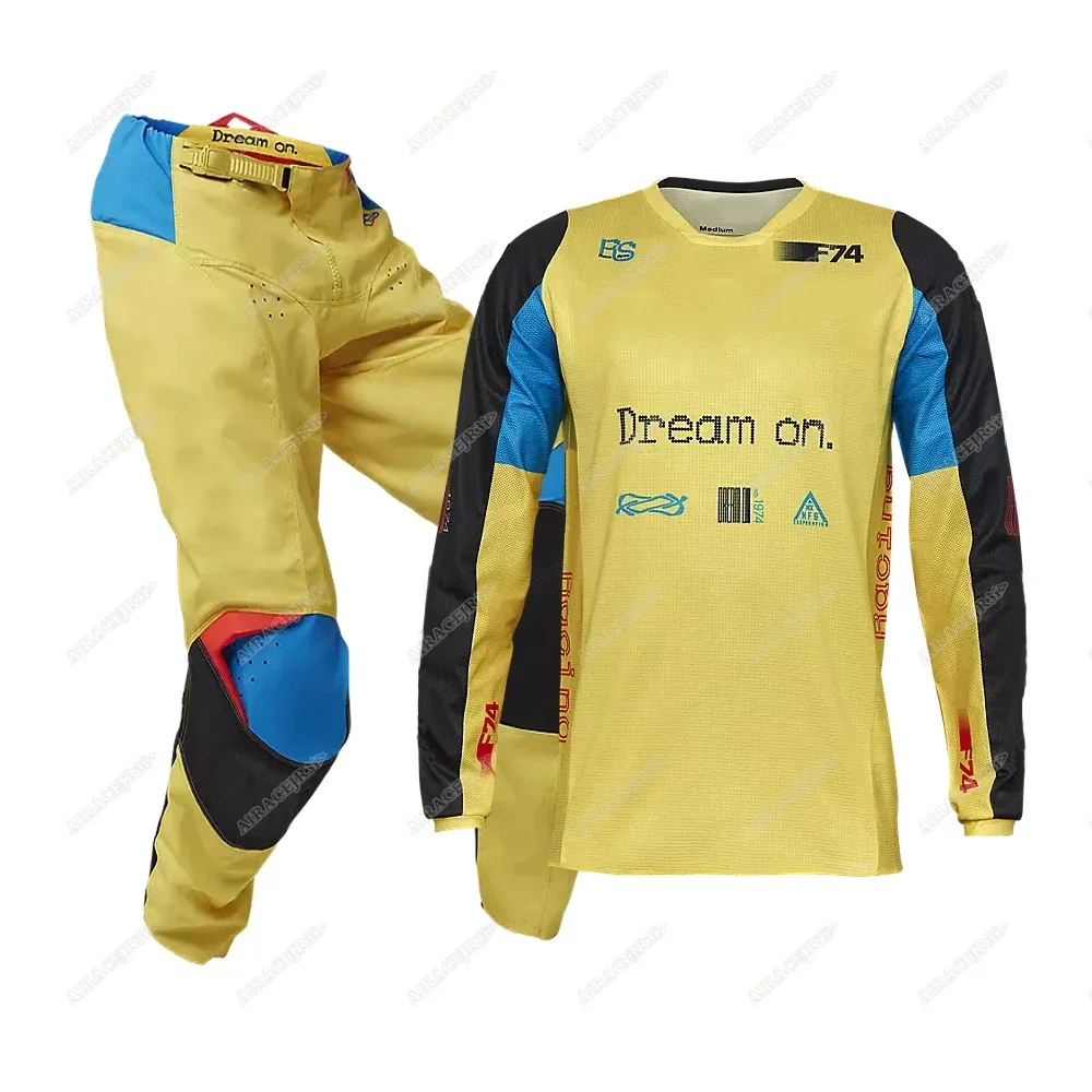 Mountain Biking Gear For Men - ชุดอุปกรณ์มอเตอร์ครอสสำหรับแข่งรถ ชุดเสื้อและกางเกง Mxfox MTB BMX ชุดป้องกันสำหรับรถวิบาก