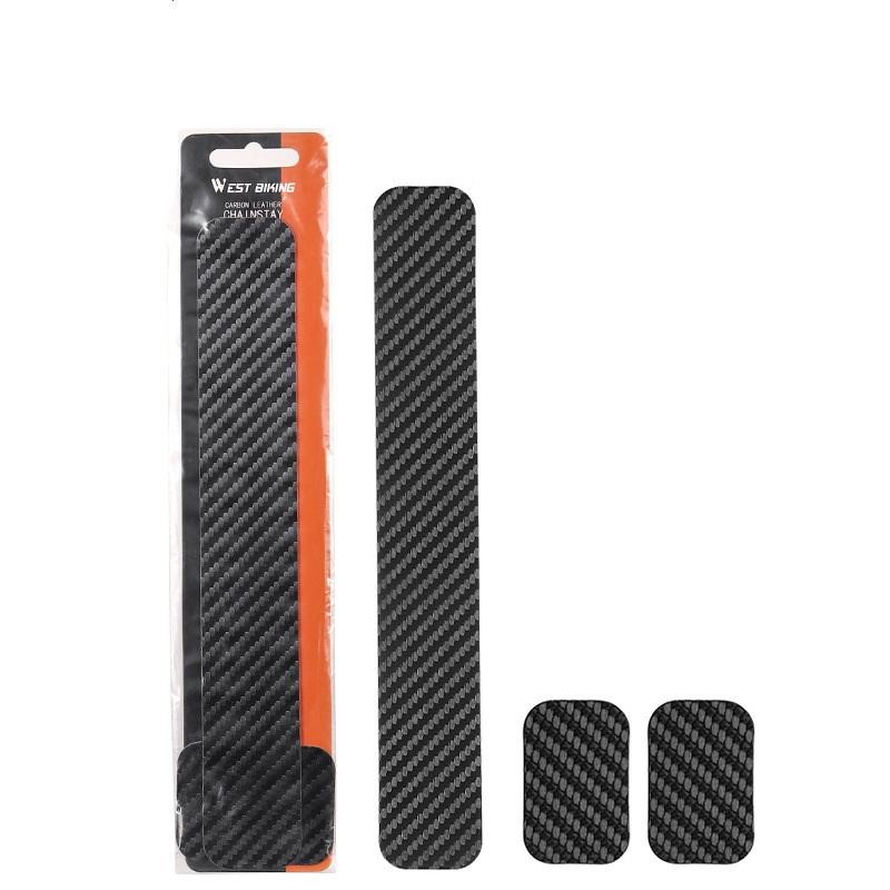 Chainstay Protector Wrap - ชุดป้องกันโซ่จักรยาน 1 ชุด คาร์บอนไฟเบอร์ ป้องกันโซ่เฟรมจักรยาน ป้องกันโซ่