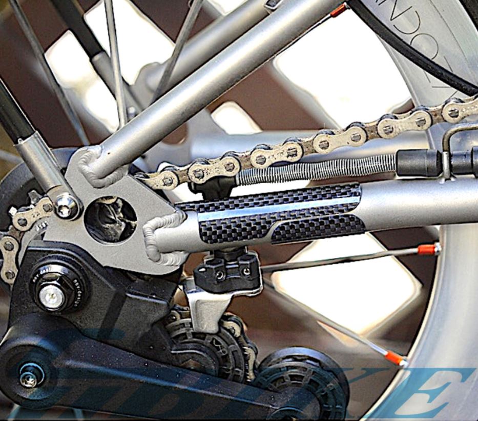 Chainstay Protector Wrap - สำหรับจักรยานพับ Brompton คาร์บอนไฟเบอร์ Chain Stay Guard