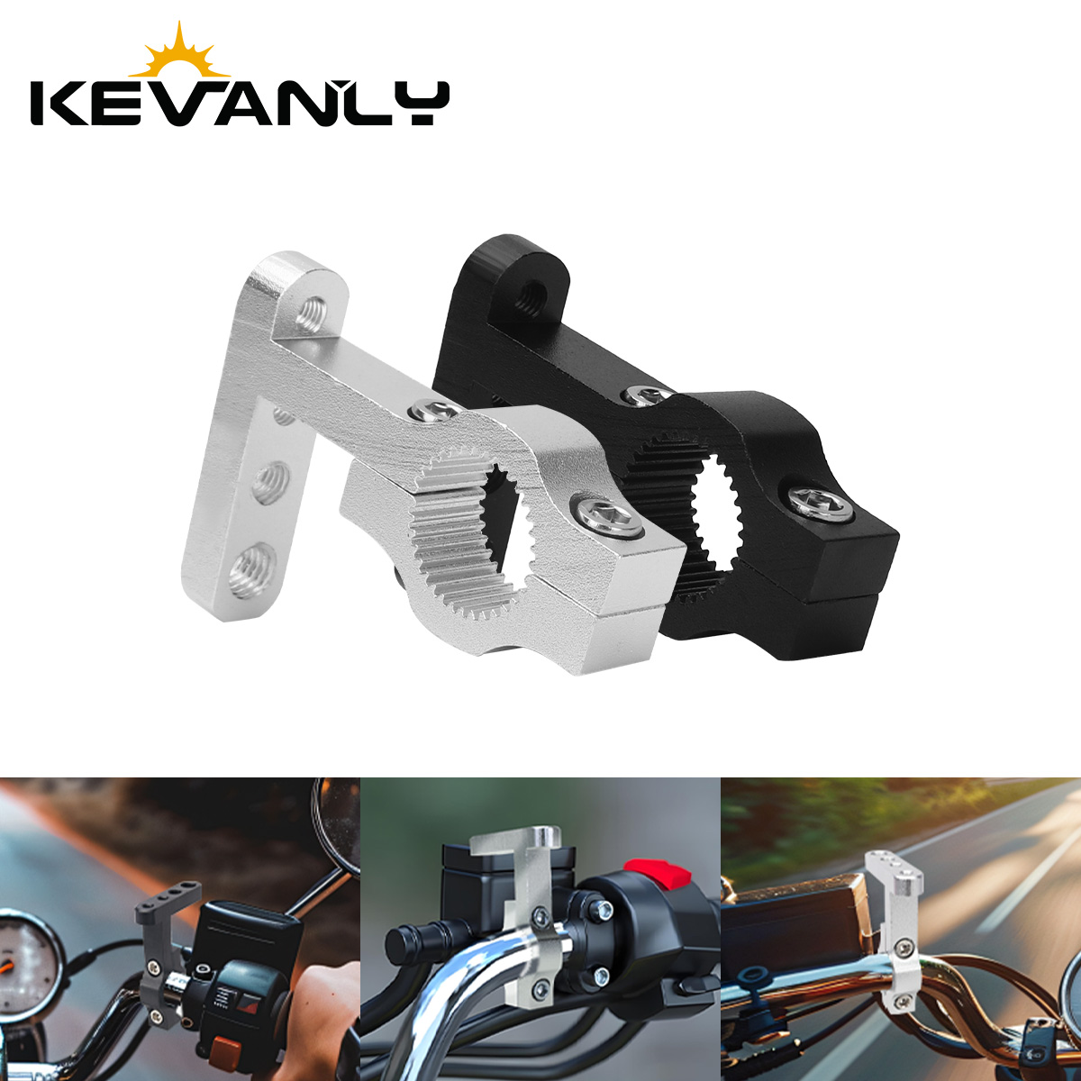 Mountain Biking Derby - สี่ขนาดรถจักรยานยนต์อลูมิเนียม LED Spotlight Mount Bracket M5