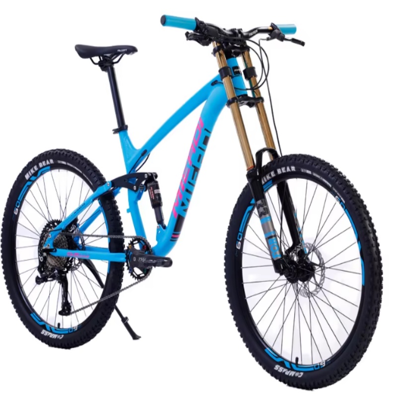 Mountain Biking Usa - จักรยานเสือภูเขาคุณภาพสูงขนาด 24 นิ้ว พร้อมดิสก์เบรกคู่ สำหรับผู้ชาย ผู้หญิง