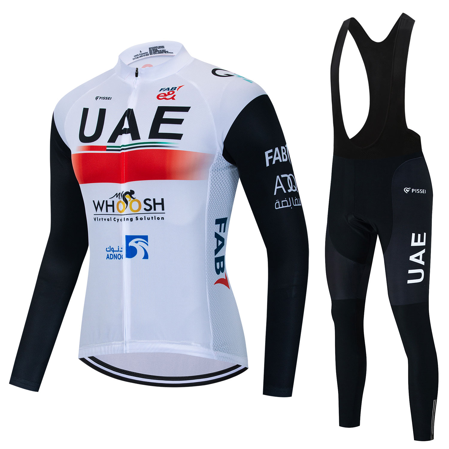 Mountain Biking Uae - ผู้ชาย Uae Breathable เสื้อเจอร์ซีย์นักปั่นชุดฤดูใบไม้ผลิฤดูใบไม้ร่วงแขนยาวขี่จักรยานเสื้อผ้าจักรยานกางเกงปั่นจักรยาน Ropa Ciclismo