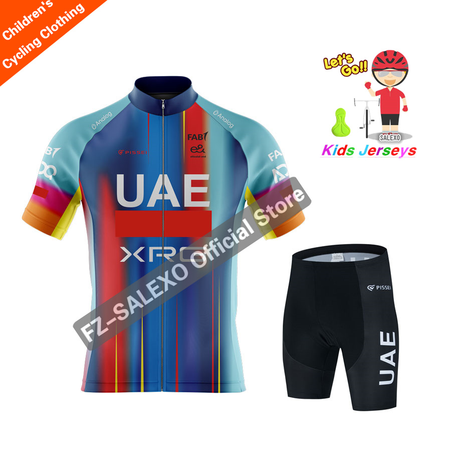 Mountain Biking Uae - ชุดเสื้อจักรยานเด็ก UAE รุ่นใหม่ ปี 2026 สำหรับเด็กชายและเด็กหญิง