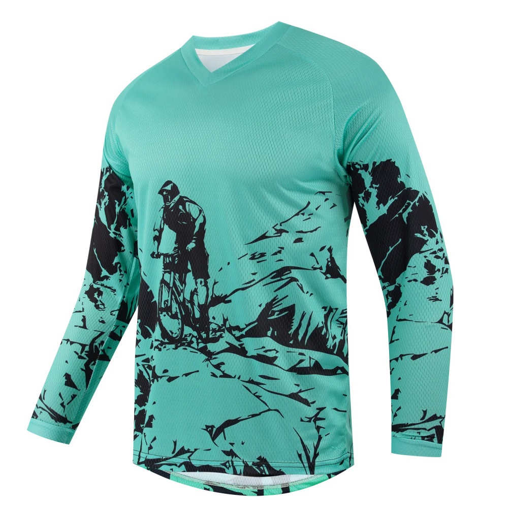 เสื้อยืดแขนยาวพิมพ์ลายจักรยานเ - Mountain Biking Usa บทวิจารณ์และราคา