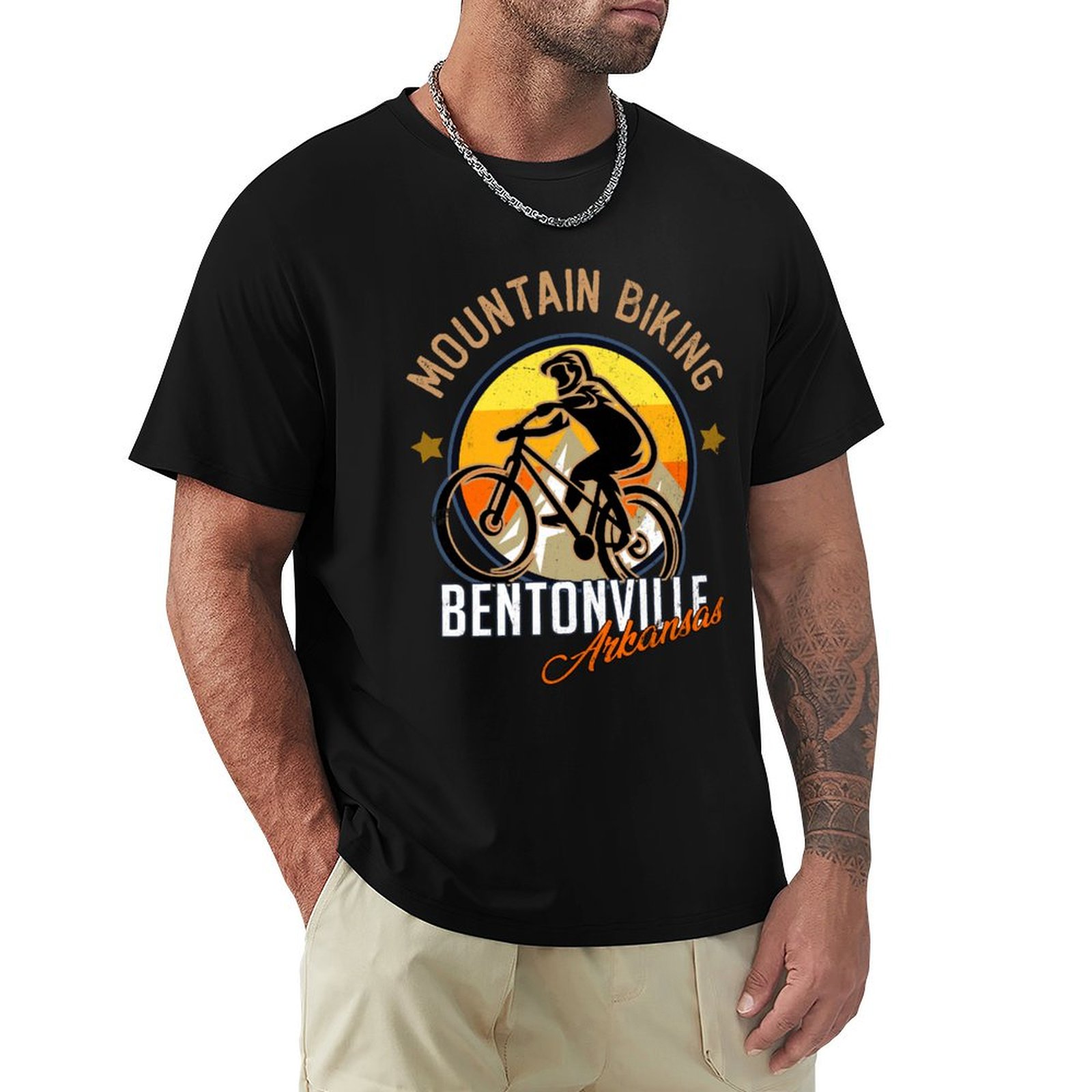 เสื้อยืดปั่นจักรยานภูเขาเบนตัน - Mountain Biking Bentonville บทวิจารณ์และราคา