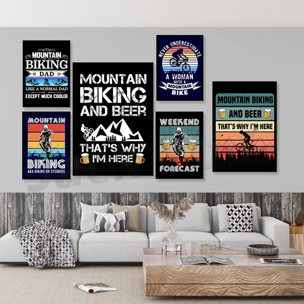 Go Mountain Bike พิมพ์ภาพวาดผ้ - Mountain Biking Pictures บทวิจารณ์และราคา