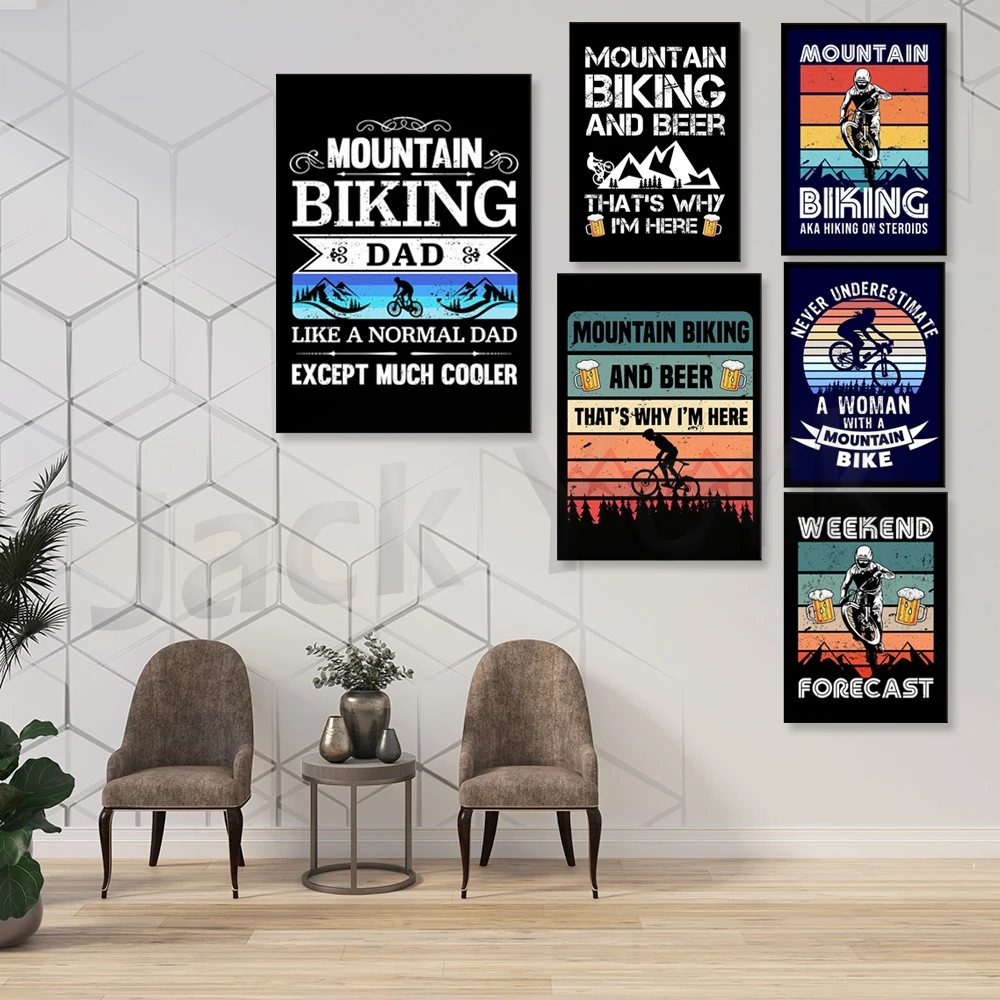 Go Mountain Bike พิมพ์ภาพวาดผ้ - Mountain Biking Pictures บทวิจารณ์และราคา