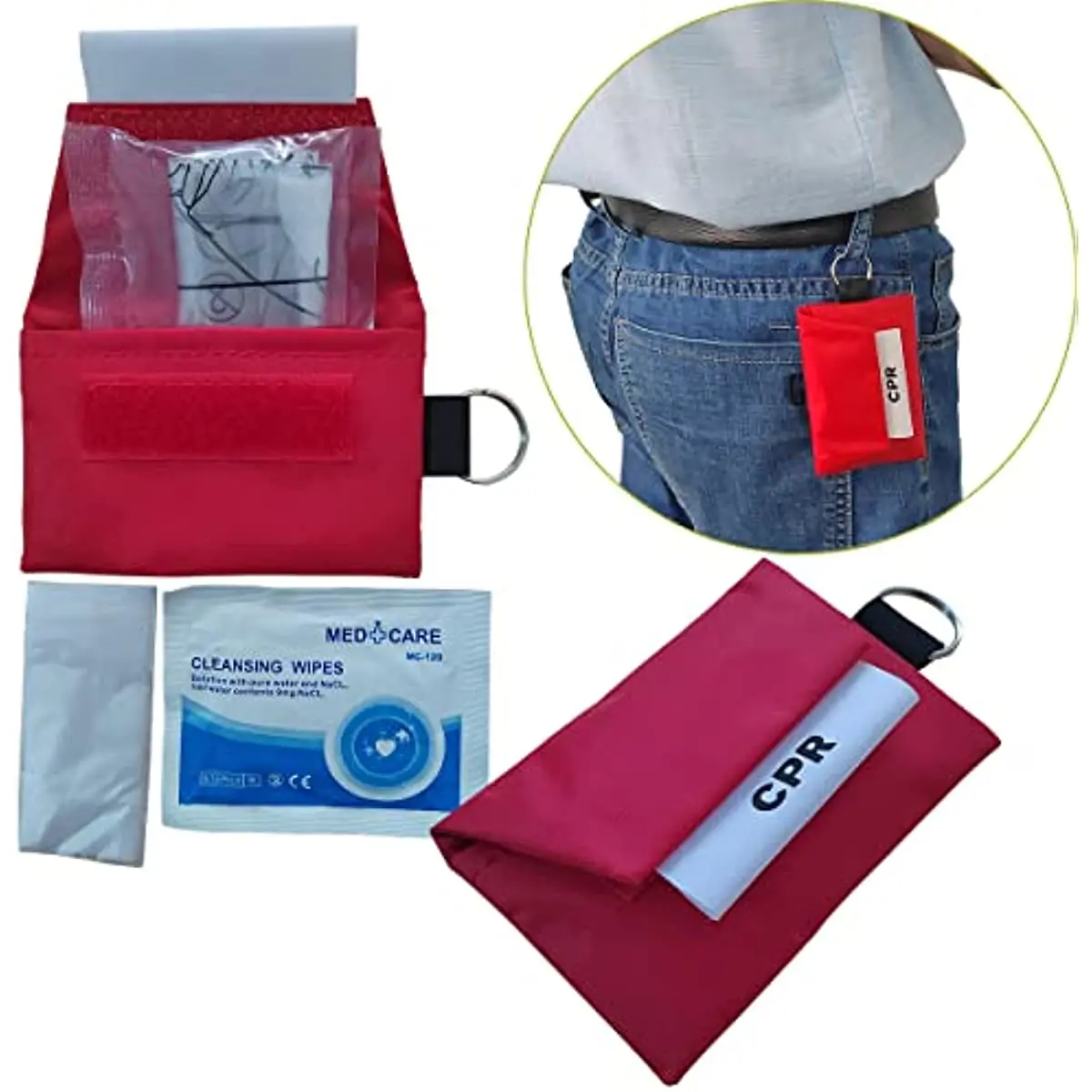 3 Pcs CPR Face Shield Key Chai - Mountain Biking First Aid Kit บทวิจารณ์และราคา